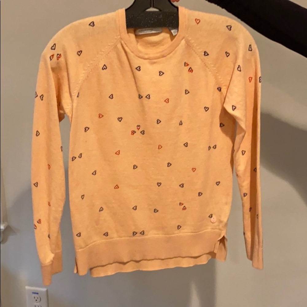 pink sweater hearts